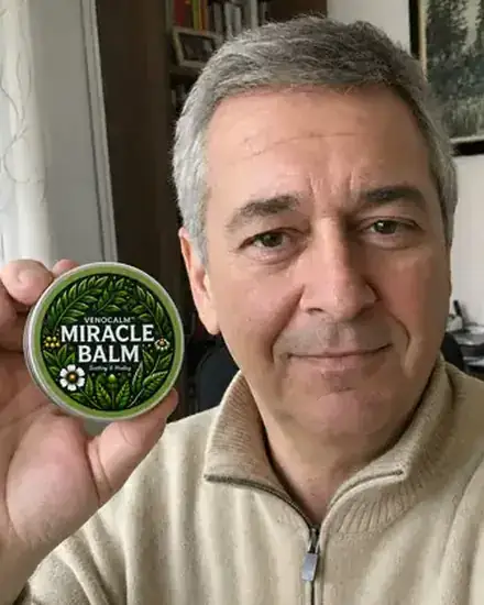 Nicolae B. cu borcanul de VenoCalm